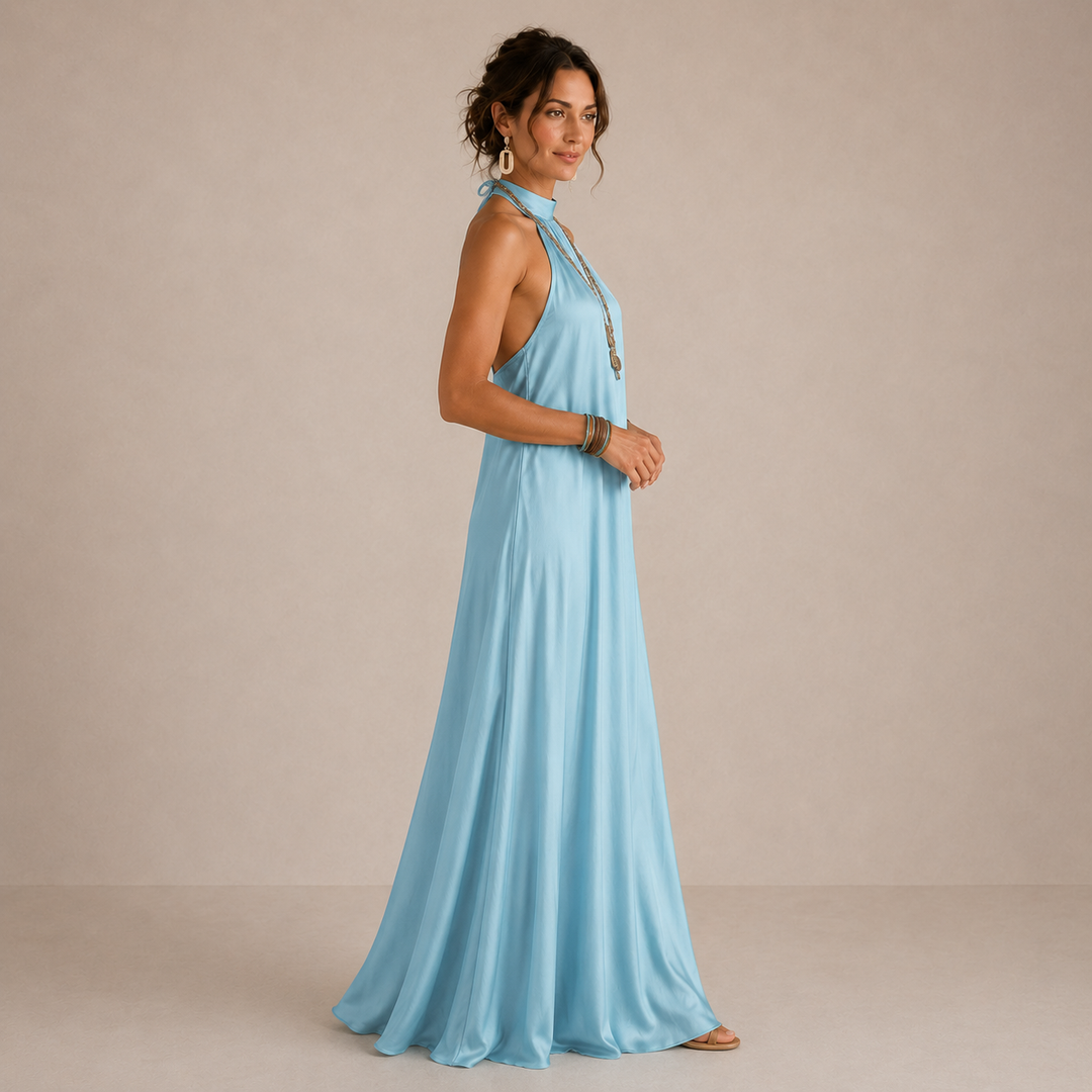 ALINA | Maxi Halter Dress