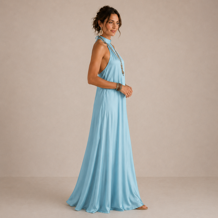 ALINA | Maxi Halter Dress