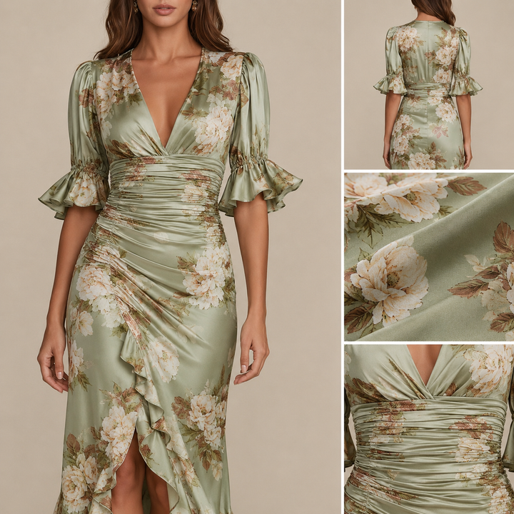 ANASTELLE | Satin Maxi
